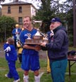 Bob receives Trophy